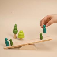 Rompecabezas educativo Montessori para niños, juego de Rayo de equilibrio para bebés, juguetes de bloques de construcción - details 2