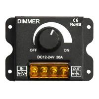 Interruptor de atenuación LED, regulador de voltaje ajustable para tira de luces LED, lámpara de atenuación, 30A, 360W, 12V, 24V de CC - details 0