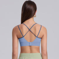 Hamidou-Sujetador de Yoga para mujer, ropa de Pilates de alta intensidad a prueba de golpes, con correas de hombro cruzadas absorbentes de golpes, para gimnasio - details 21