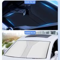 SeaMetal - Funda para parabrisas de coche, protección solar delantera, cortinas plegables para coche, refrigeración de verano, reflexión UV - details 5
