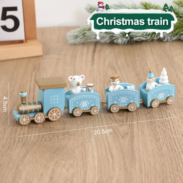Adorno de Tren Navideño Decoración de Navidad Merry para Hogar Regalos de Niños 2024 - 1