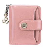 Billetera de mujer de cuero, función RFID corta para mujer, mini billetera cero, paquete de tarjeta de crédito - details 24
