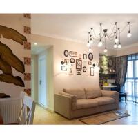 Lámpara colgante de araña de cable negro Vintage, múltiples fuentes de luz, Simple, comedor, café, 1-2m - details 18