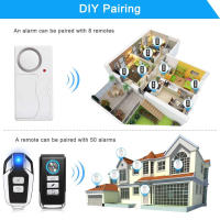Sistema de Alarma Anti-Robo para Puertas y Ventanas de Elecpow con Control Remoto Inalámbrico Kit de Seguridad para el Hogar Detectores de Apertura de Puertas con Batería - details 3
