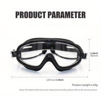 Gafas de natación con marco grande, impermeables y antivaho, gafas de buceo para hombres y mujeres, 1pc - details 6