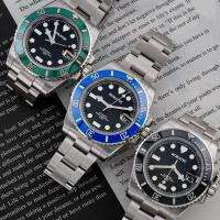 Reloj Automático ROKATIE 40mm NH35 Acero Inoxidable 904L Lujo de Negocios Luminoso Correa de Cuero - details 0