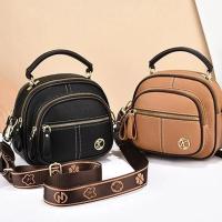 Bolso corredizo de cuero de varios compartimentos bolso multifuncional ajustable para mujeres bolso de hombro ancho bolso de gran capacidad - details 0