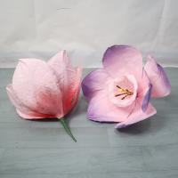 Flores de narciso de papel coloridas a gran escala, flores de papel arrugado de 50 cm, arreglo para eventos de boda, fondo de boda, flores simuladas en 3D - details 7