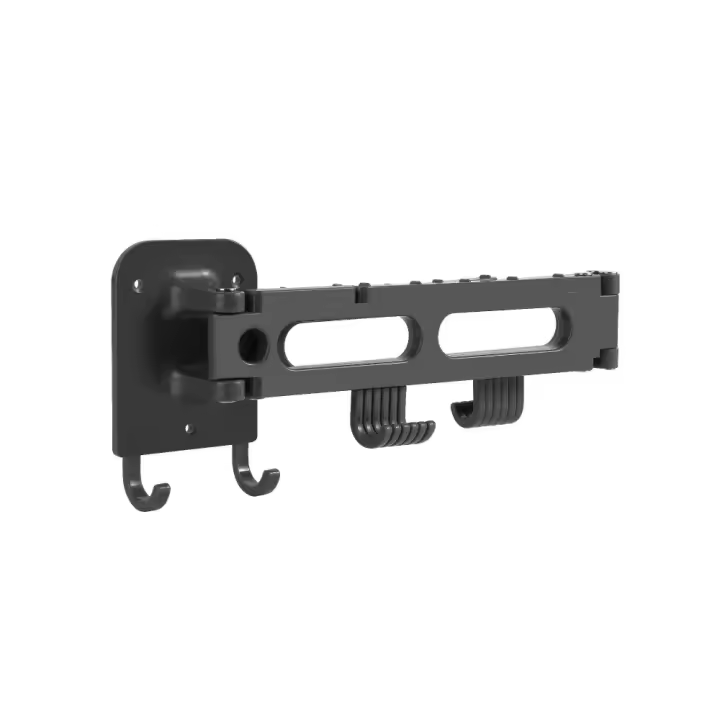 Estante con ganchos deslizantes para cocina, sin perforaciones, para colgar en la pared, antideslizante, extensible con 14 ganchos, ganchos deslizantes plegables - 1