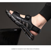 Nuevas Sandalias de Hombre Sandalias de Verano para Exteriores, con Correas, Amortiguadas de Aire, Zapatos de Playa, Zapatos Romanos suaves en Fondo - details 3