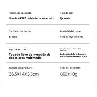 2025 nuevo K2 punk teclado mecánico 87 teclas gaming competitivo oficina portátil gaming teclado - details 2