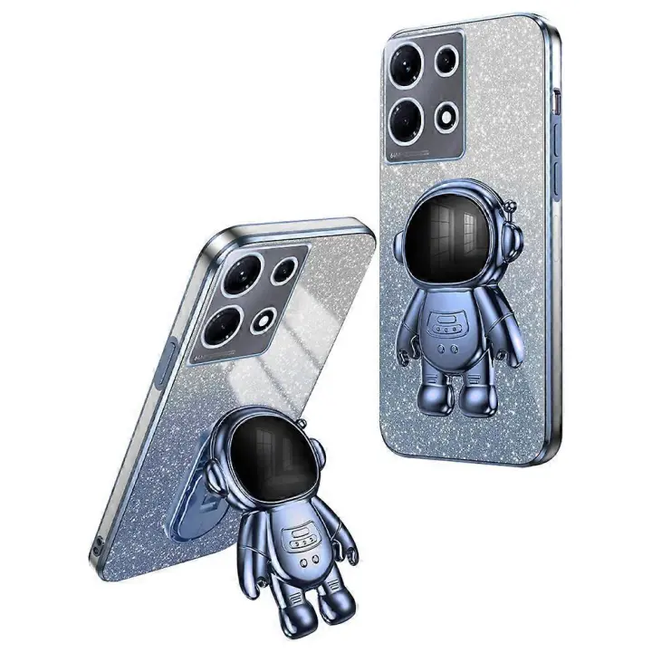 Para Transsion Infinix Note 30 5G funda PC + TPU cubierta de teléfono Kickstand galvanoplastia carcasa de teléfono - 1
