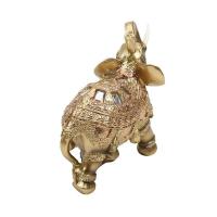 Estatua dorada de la suerte, estatuilla de riqueza, regalo, decoración del hogar, escultura de elefante Feng Shui - details 15