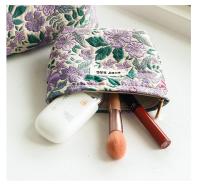 Bolsa de Maquillaje de Viaje de Lienzo de Doble Capa de Alta Calidad Bolsa de Almacenamiento Portátil para Mujeres con Estampado Bolsa de Maquillaje de Gran Capacidad - details 21