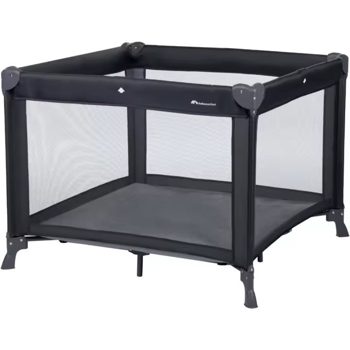arque para bebé, Cuna de Viaje, Cama Infantil, Espacioso y Bien ventilado con Dimensiones 100 x 100 x 76 cm, Cierre Compacto y Bolsa de Transporte, Color Mineral Grafito - 1