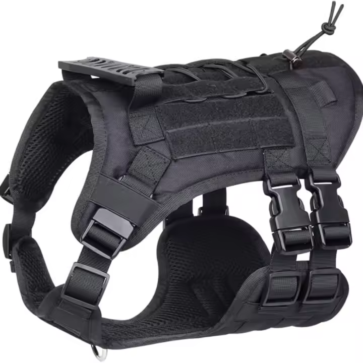 Arnés Táctico para Perros Medianos, Chaleco de Entrenamiento Militar Ajustable, Entrenamiento para Perros, Caminar, Correr - 1