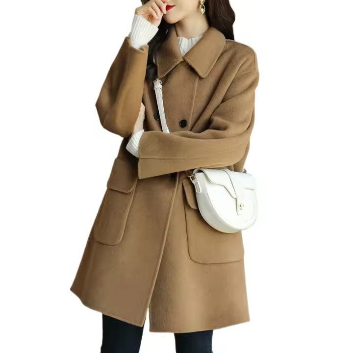 Abrigo de lana de otoño e invierno para mujer - 1