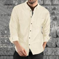 Camisa de pana gruesa para hombre, abrigo informal holgado con solapa de botones, nuevo para otoño e invierno 2024 - details 7