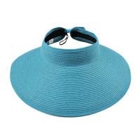 Moda chica mujer señora plegable enrollable para sol playa ala ancha sombrero con visera de paja - details 8
