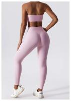 Sujetador de Yoga para Mujer Deporte en Nudo Antideslizante Limpieza de Pecho Legging-Top Fitness Cierre Apretado Material de Nylon Adecuado para Yoga y Elasticidad Año Lento - details 5