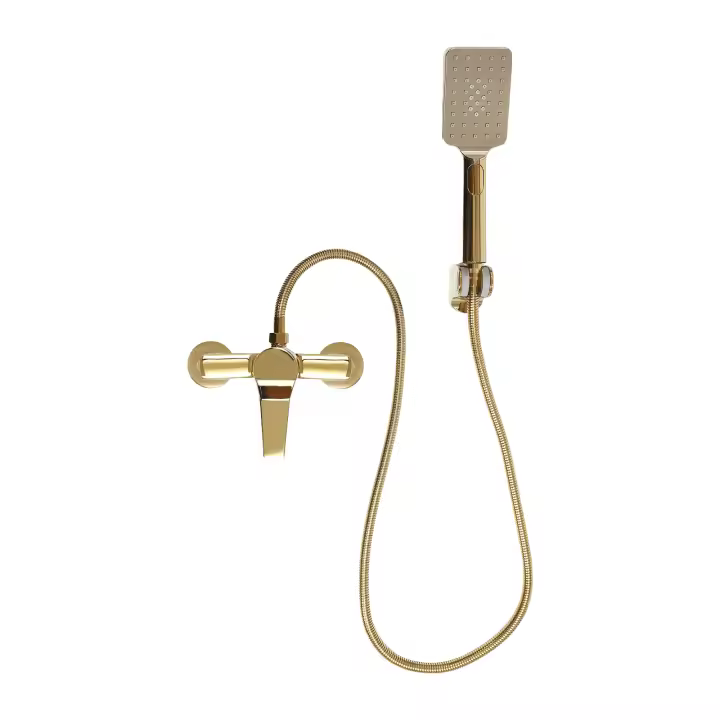 Grifo de ducha de mano, para bañera, ducha de pared,juego de ducha con soporte y manguera de ducha de 1,5m - 1