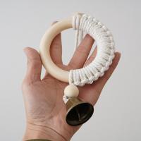 Colgante de Madera Natural con Campanas Cuerda de Algodón Orgánico para Dormitorio Infantil y Coche - details 5