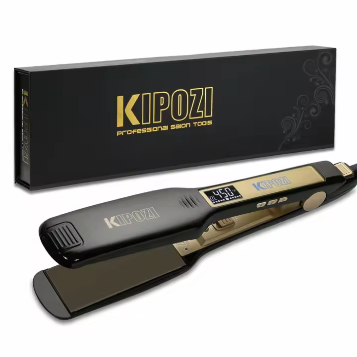 Liso Radiador de Cabello Profesional KIPOZI de Titanio Calentamiento Rápido - 1