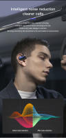 Auriculares deportivos inalámbricos con Bluetooth 5,2, cascos de negocios con gancho para la oreja, con pantalla LED, cancelación de ruido de graves HIFI y micrófono para juegos - details 11