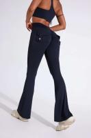 DAYS FIT JOY Pantalones de mujer con bolsillos, pantalones deportivos de cintura alta para yoga, levantamiento de cadera, secado rápido, ejercicio de carrera, - details 11