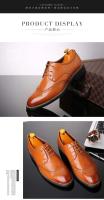 Derby Italy Mocassin Shoos ropa formal para hombre de alta calidad Zapatos de cuero Oxford Block - details 1