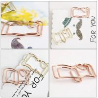 20 clips de papel de acero inoxidable con forma de libro de animales para estudiantes y oficina - details 0