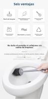 Venta Caliente Creativa Cepillo De Baño Conjunto De Silicona Sin Ángulo Muerto Pelo Suave Mango Largo Baño Cepillo De Limpieza - details 2