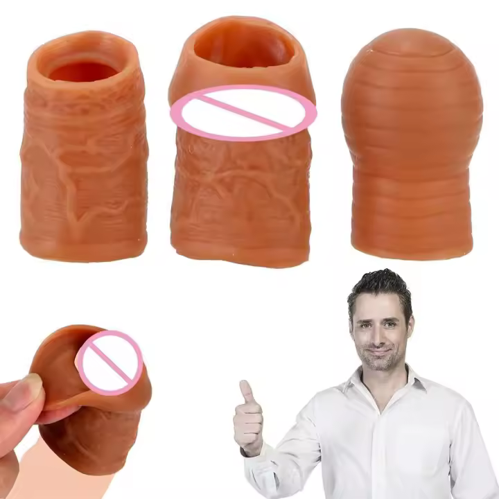 Expansor de Penis OLOEY Anillo Penital, Bloqueo de Glándulos, Agente de Delay de Ejaculación, Dispositivo de Ejercicio Medico, Foreskin Juguetes Sensuales para la Salud - 1