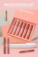 Set de Labiales Mate No Pega Caja de Regalo de 6 Colores Labial de Gran Rojo - details 0