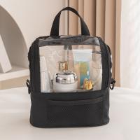 Bolsa de hombro para brochas de maquillaje profesional, contenedor de cosméticos de tela Oxford ligera, bolsa de almacenamiento de cosméticos transparente impermeable - details 3