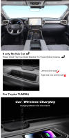 Vtear para TOYOTA TUNDRA 3rd XK70 2022 ~ 2025 cargador inalámbrico de coche 15W adaptador de Panel de carga rápida producto Interior accesorios para automóviles - details 0