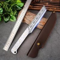 Cuchillo De Cocina De Acero Inoxidable Resistente Para Corte De Carne Y Pescado Hoja Forjada Con Patrón De Láser Herramienta Chef Profesional Para Cocina Y Preparación De Alimentos - details 4