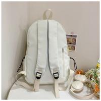 Mochila de estudiante de secundaria, bandolera de viaje informal para hombre, moda street style, mochilas de estudiante universitaria para mujer - details 31