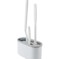 Juego de cepillo de limpieza de inodoro doméstico con base para wc montado en la pared cepillo de cerdas duras montado en la pared - details 3