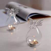 2 palitos de cristal en forma de ángel para decoración de fiestas en casa. - details 0
