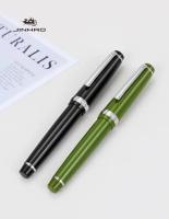 Nuevo Jinhao Serie 82 pluma estilográfica acrílica F 0,5mm punta escuela Oficina suministros escritura de negocios bolígrafos de tinta clip azul amarillo - details 3
