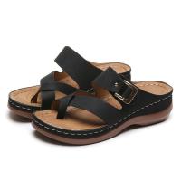 Zapatillas de tacón de cuña para mujer, zapatos de moda de verano - details 0