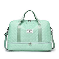 Bolsa de lona de lujo de gran capacidad: versátil bolso de hombro y bandolera con bolsillos laterales dobles, bolsillos de separación en seco y húmedo para viajes y gimnasio - details 3