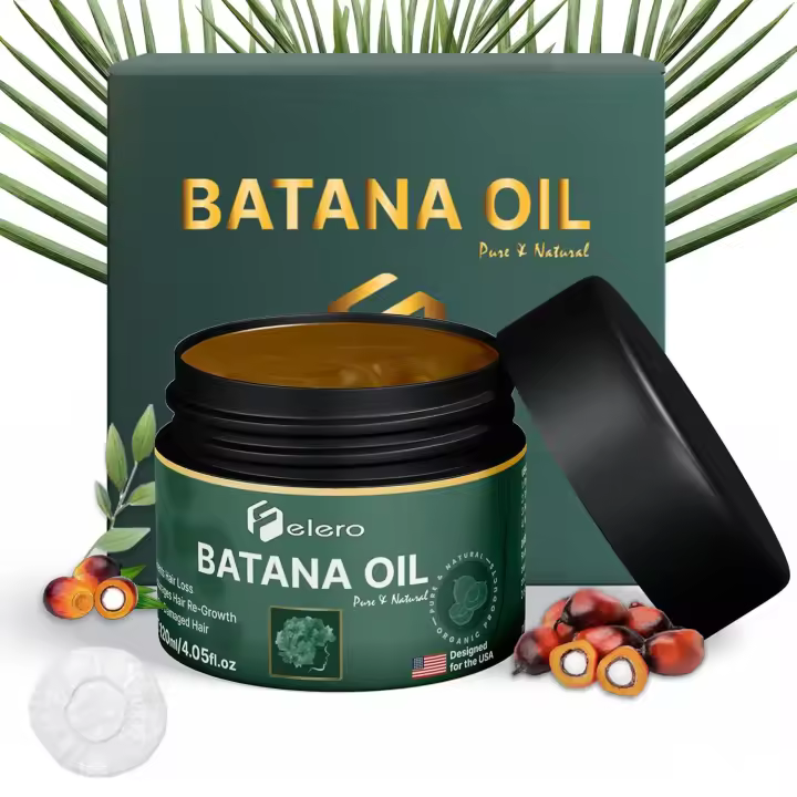 Felero Raw na Oil 4.05 oz - Tratamiento orgánico puro de Honduras por el Dr. Sebi Prevención de pérdida más gruesa y fuerte para todo el cabello - 1