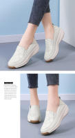Zapatos Deportivos Casuales Para Mujer Con Suela Gruesa Talla plus 43 Material Superior De Cuero Genuino Transpirable Y Ligero Moda Zapatos Para Caminar - details 8