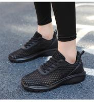 Zapatillas de deporte de moda de las mujeres ahuecadas hacia afuera ultra ligeras grandes de malla transpirable zapatos casuales de los zapatos de las mujeres - details 14