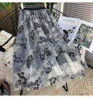 Falda Floral Bordada para Mujer Material de Algodón Certificado CE - details 15