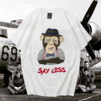 Di menos haz más vintage ropa de calle de manga corta harajuku ropa camiseta de hip hop anime VTG hombres ejército blanco de gran tamaño - details 0