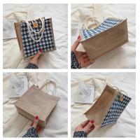Bolso de Lino Nuevo 2025 - Versión Coreana para Mujer - Caja de Regalo Estilo Cesta - Bolsa de Envoltura de Lino - Bolso Versátil para Cada Ocasión - details 4