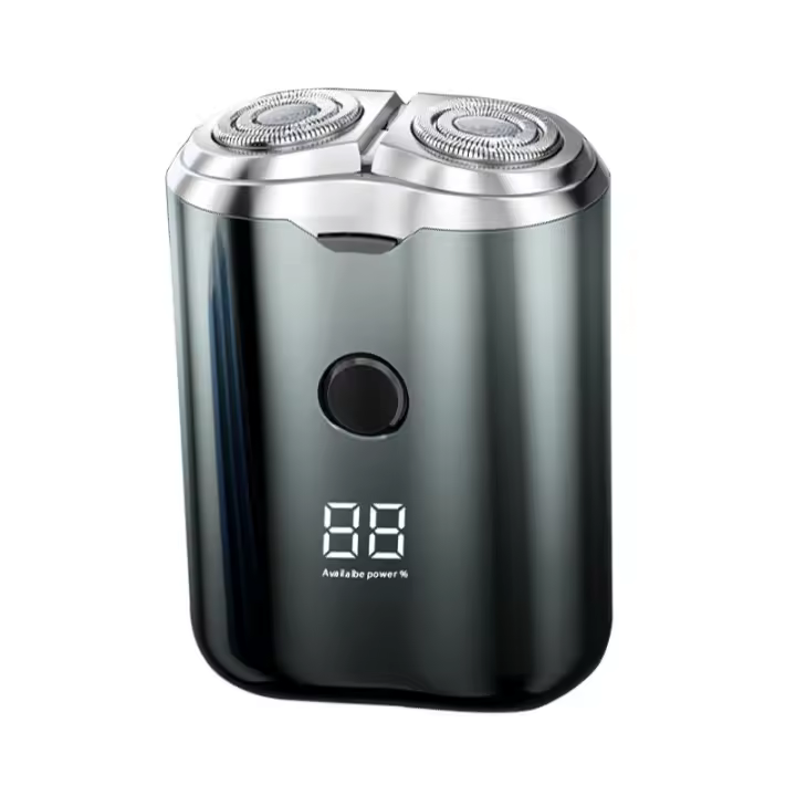 Nueva maquinilla de afeitar eléctrica portátil Mini lavado de doble cabeza recargable para hombres - 1